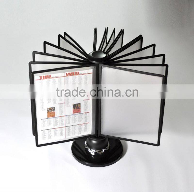 A5 20 Pockets Half Moon Handling Display Reference Rack All Round Display Reference Rack