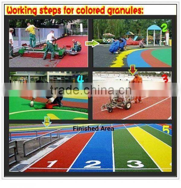 EPDM granules crumb rubber rubber track used for playground running track-F-V-1612