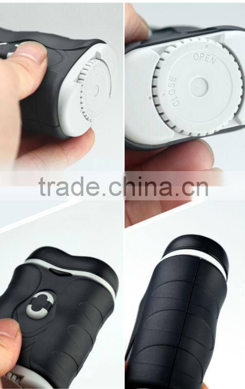 Black men's electric shaver 2-blades electric razor good for travel