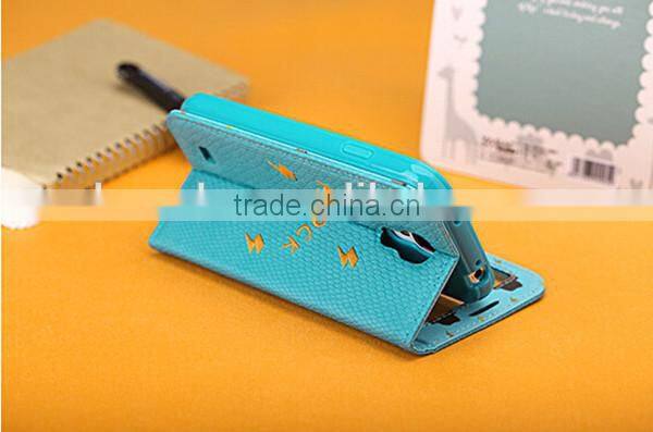 Import china goods hot selling mobile phone flip leather case for samsung s4 i9500
