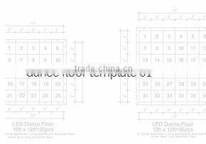 2016 good market dj stage stand light floor led crystal magic ball light dance floor, ceiling or