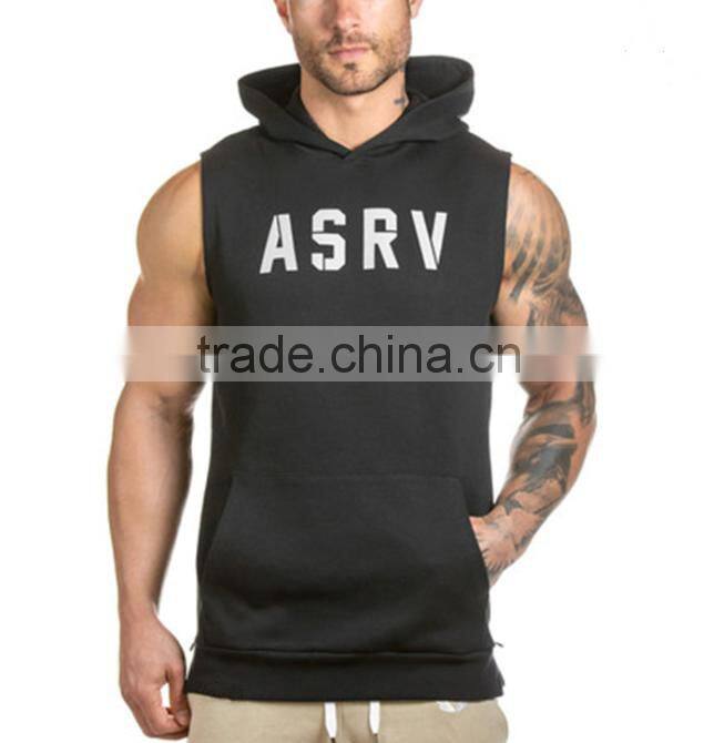 Custom Muscle Sleeveless Pullover Sport Hoodies