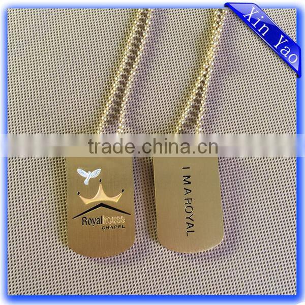 Factory stamping aluminum cheap enamel black dog tag