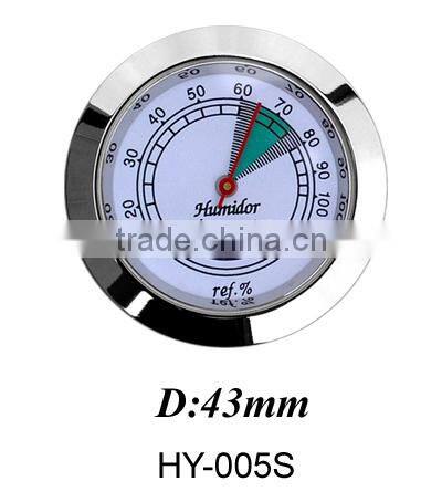 Dry wet hygrometer for cigar humidor