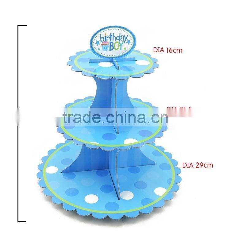 3 Tier Cake Stand Cupcake Stand For Happy Birthday Cake