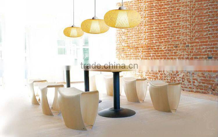 Natural Bamboo Handicraft Pendant Light Traditional Handicraft Techniques