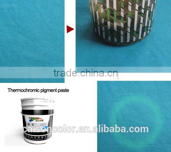 heat sensitive printing pigment for printing