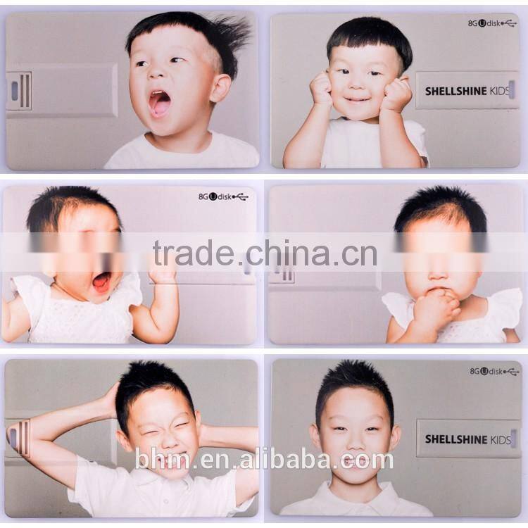 Chinese Bulk Promotion OEM Logo USB 2.0 ultra-thin credit card usb flash disk