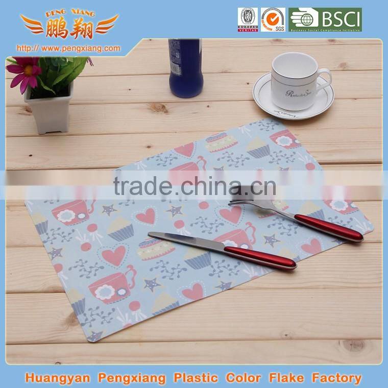 Custom cartoon design PP plastic placemat for baby meal