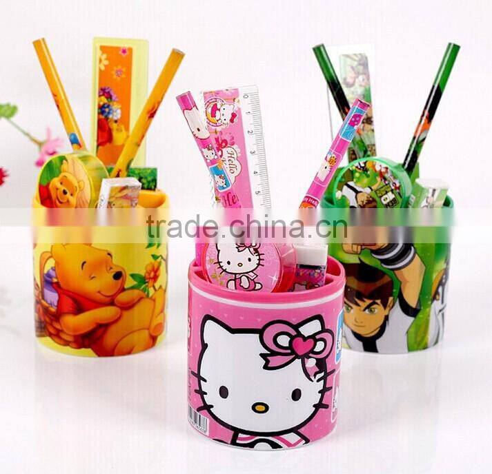 novelty colored carton kids stationery sets