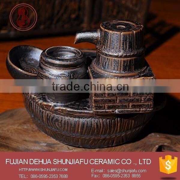 Chinese Antique Hand Made Lotus Shape Ceramic Incense Stick Holder