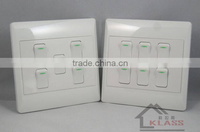 new design south africa style 2 gang switch IEC SABS