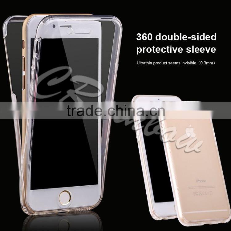 High Clear cheap for iPhone 6 360 degree full cover tpu case cover