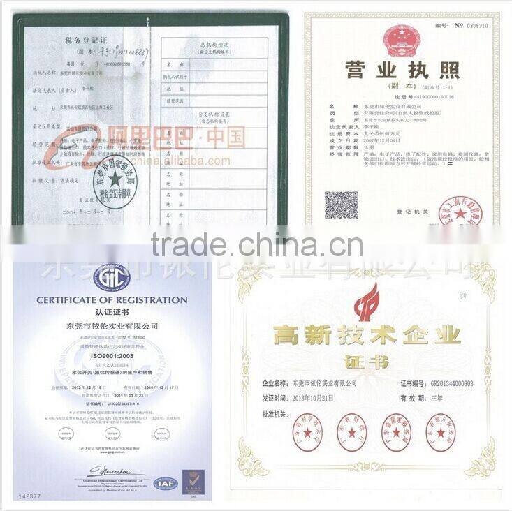 Water float level sensor