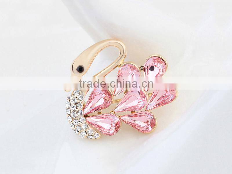 Fashion Decorative Animal Safty Pins Swan Brooches