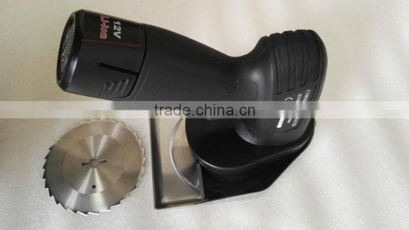 Factory supply new model 12V battery rechargeable cordless electric shawarma cutter with teeth blade