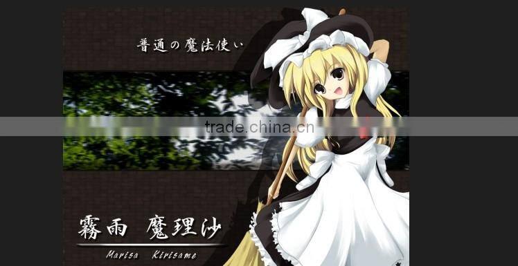 New product excellent korea fiber wig for touhouproject Kirisame Marisa in stock heat cosplay yellow