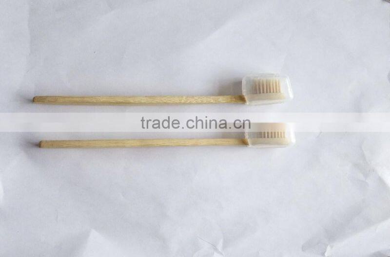 High quality biodegradable bamboo charcoal fiber bristles wood toothbrush