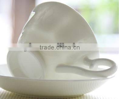 Espresso Cup and Saucer with spoon ceramic coffee cup