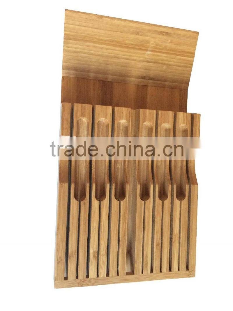 Durable and cheap most popular design bamboo knife rest for sale