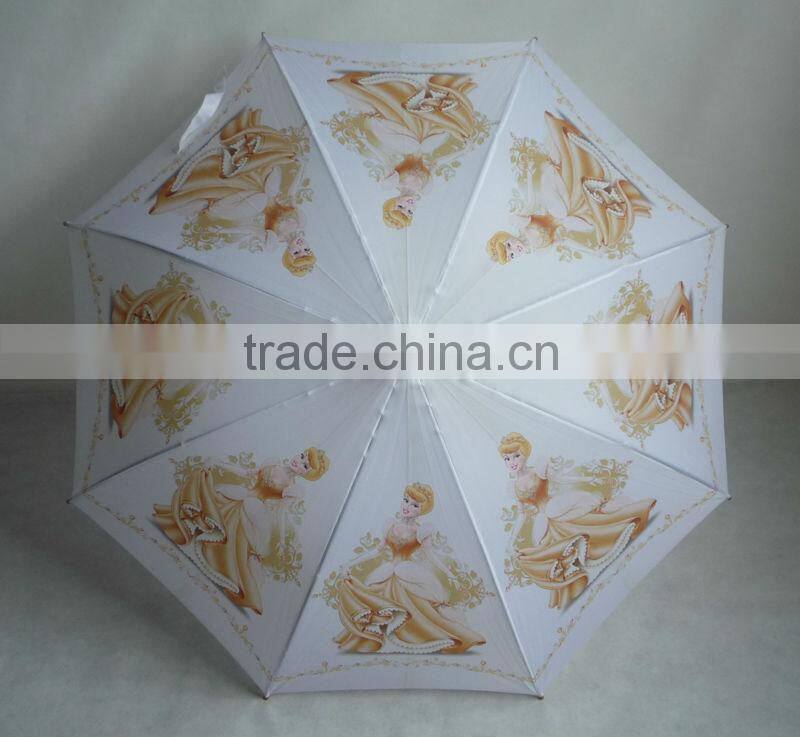 Promotional picture printing umbrella wooden umbrella