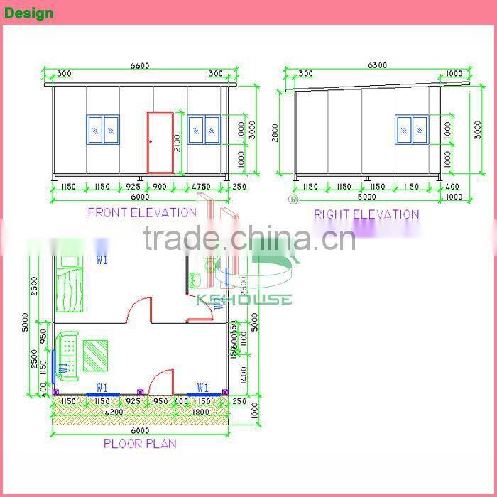 Chinese modern exquisite prefab roof fast building system