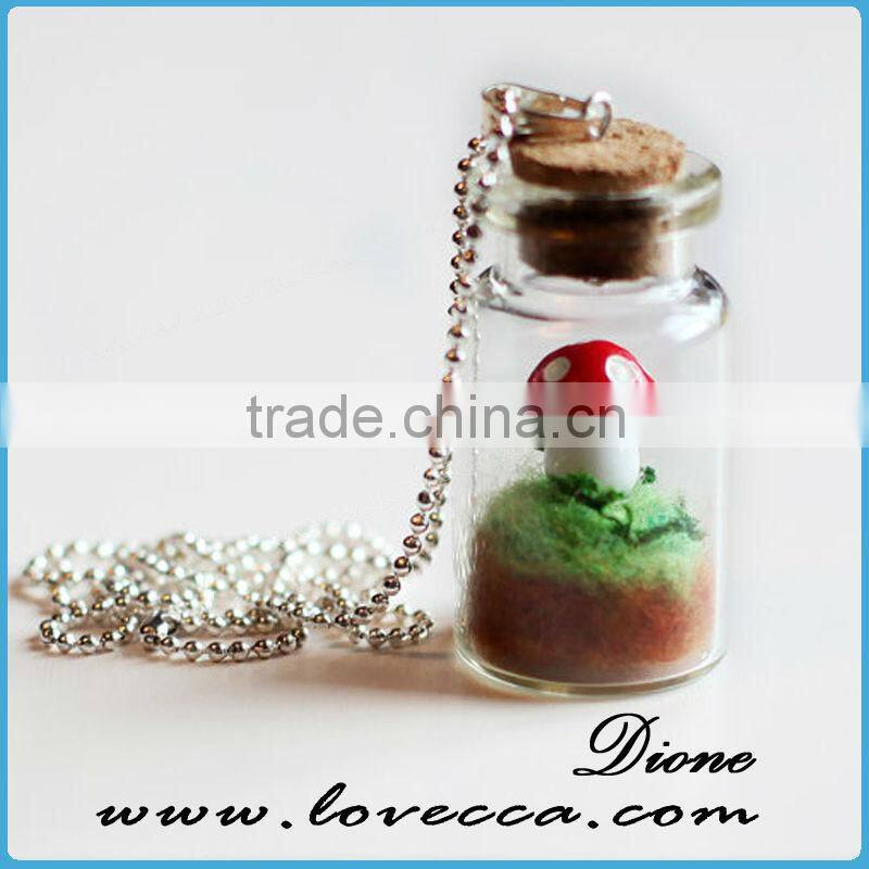 alibaba supplier Globe glass necklace, Miniature globe pendant, tiny ball necklace jewelry