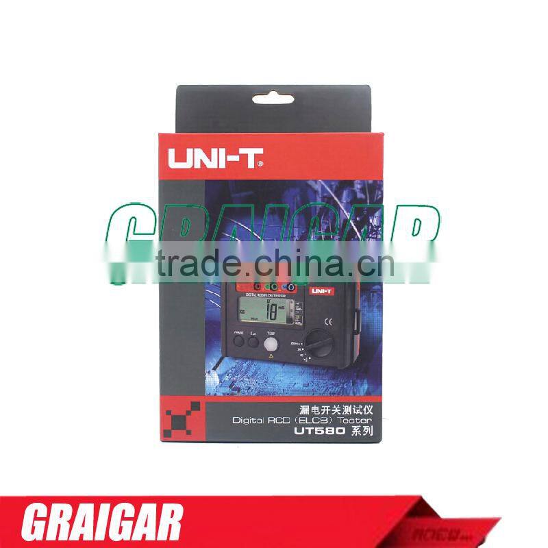 Digital RCD (ELCB) Testers UNI-T UT581 AUTO RAMP function Leakage Circuit Breaker leakage protection switch tester