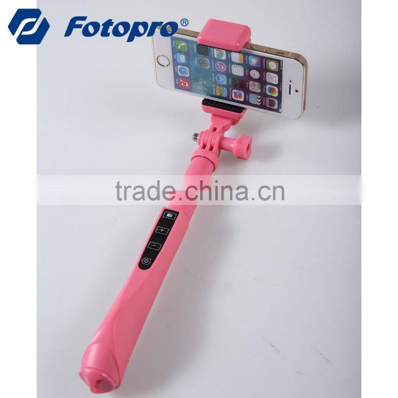 FOTOPRO bluetooth selfie stick pole monopod with go pro adapter QP-906R++SJ-85