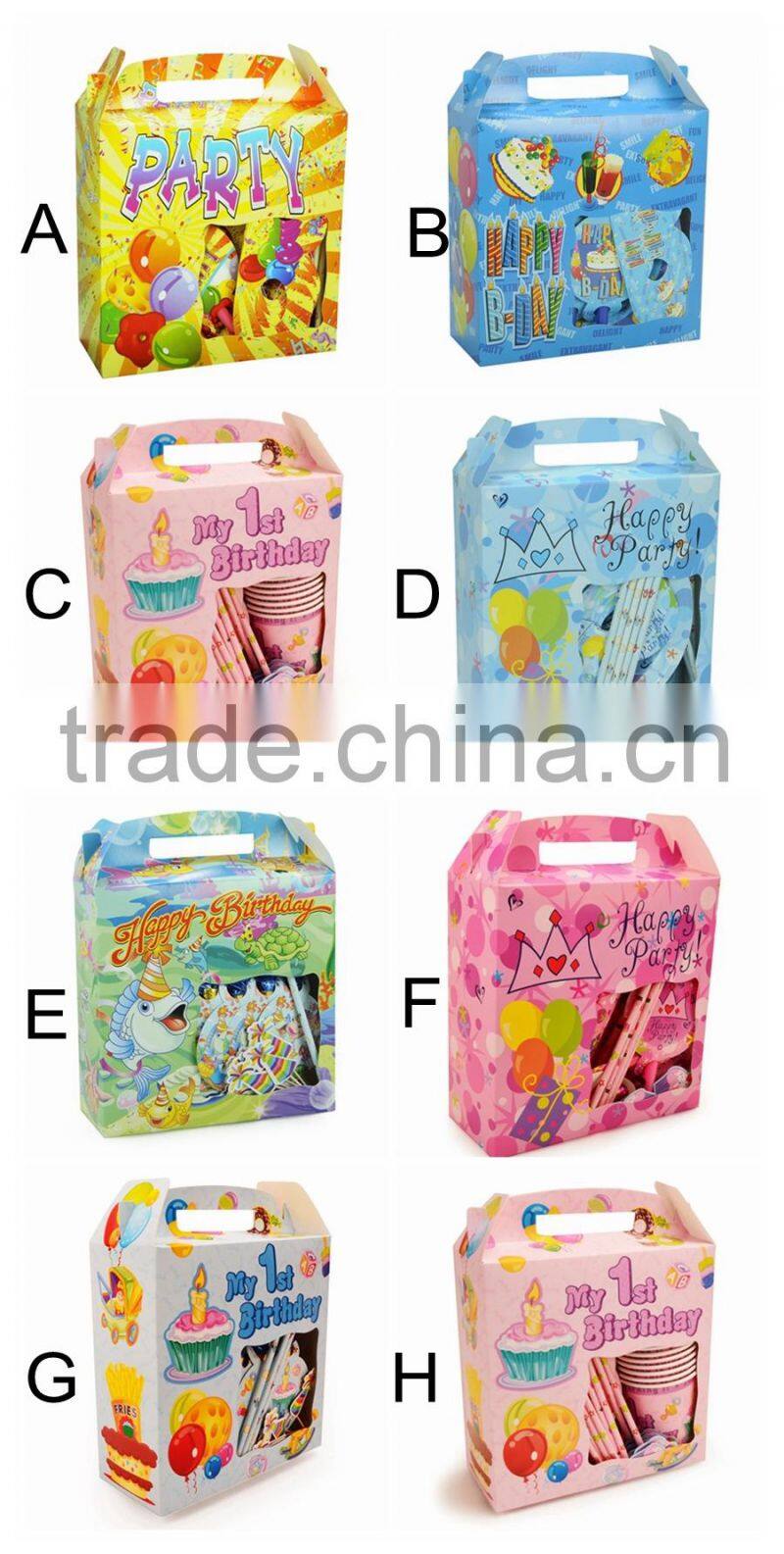 Six-piece Kids birthday party decorations-girls birthday party-theme party decorations