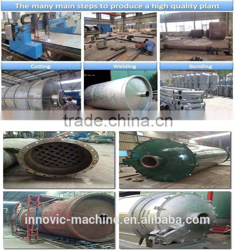 Low Sulfur Oil Output Continuous Waste Tire Oil Pyrolysis Plant