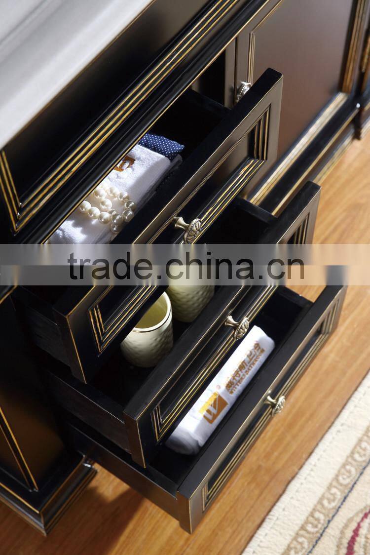 north america country style solid oak furniture bathroom cabinet