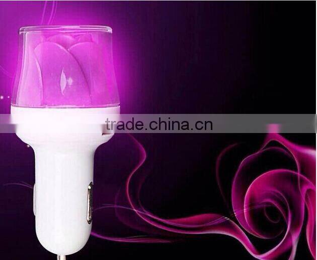 Reversible 5v 3.4a Custom Colors Dual Port 2 Usb Car Charger For Mobile Tablet