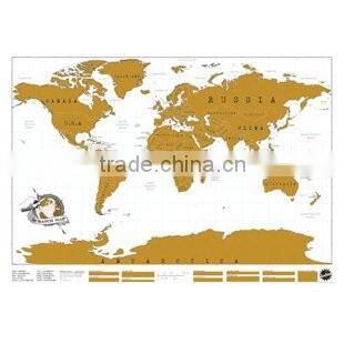Factory directly selling Travel Scratch Map