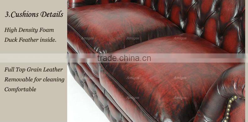 Oxblood Red Chesterfield Sofa