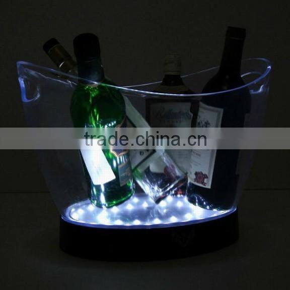 led lighted ice bucket used for party, wedding, outdoor party