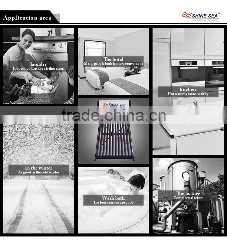 China manufacturer home water vacuum tubes solar heating system