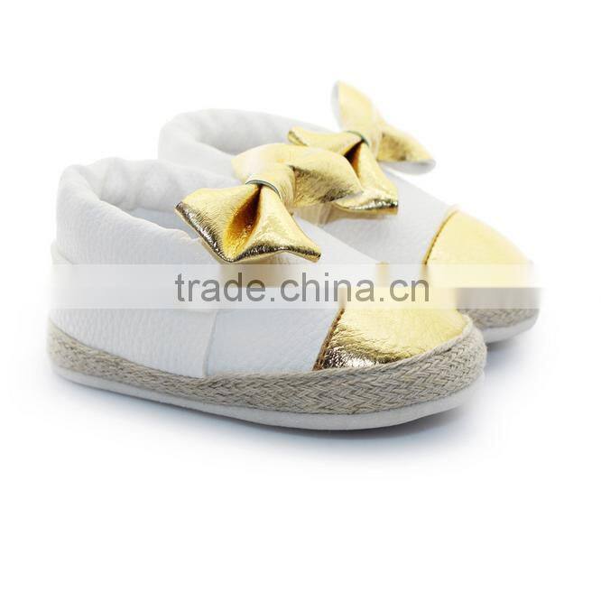 baby cute bow soft leather shoes best selling 2016