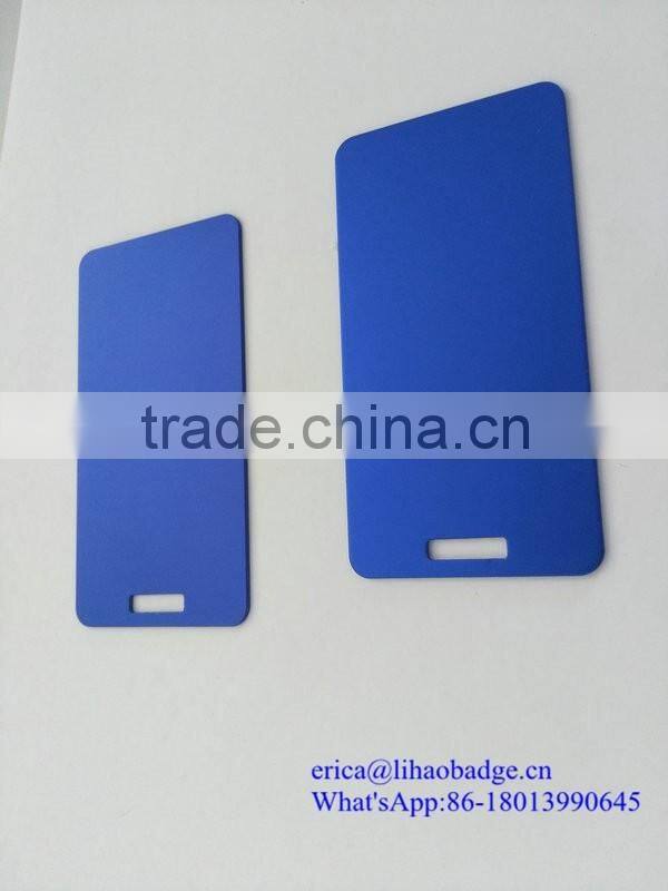 Factory Custom 2 Hole Hanging Plastic/Metal Nameplates