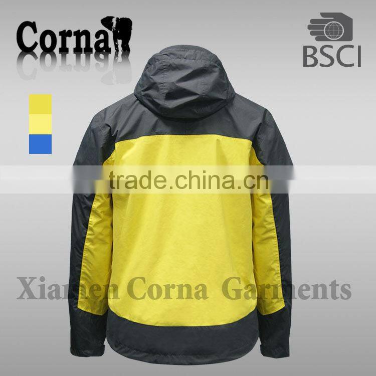2016 new designs men LED light jacket & outdoor ski jacket