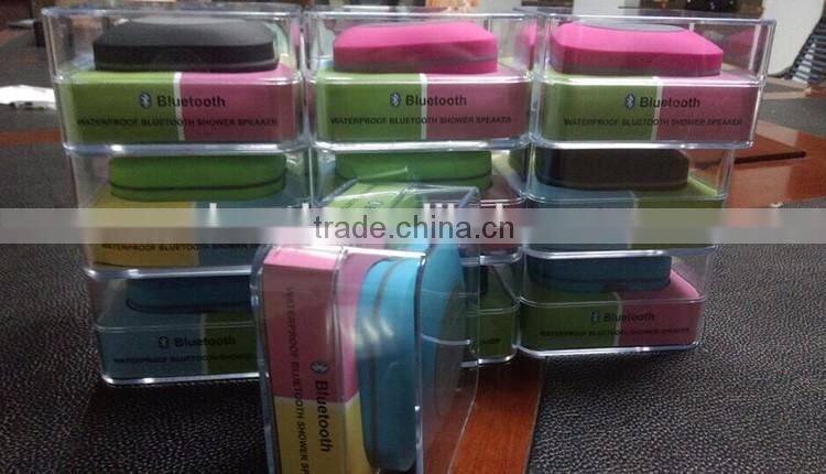 2015 new IPX4 ROHS shower bluetooth speaker waterproof