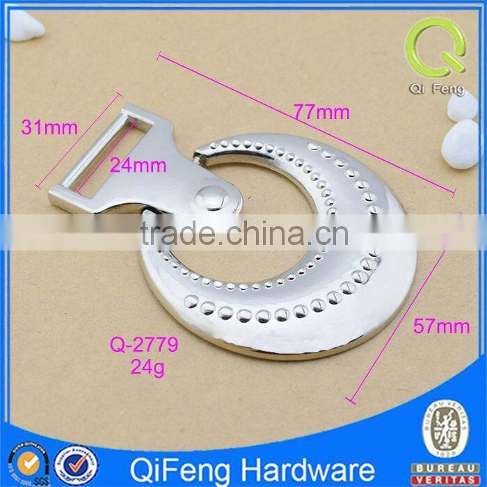 Q-2779 embossing logo on leather custom metal private label novelty design