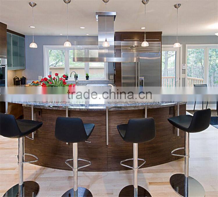 Melamine kitchen door for arc-shaped design island cabinet