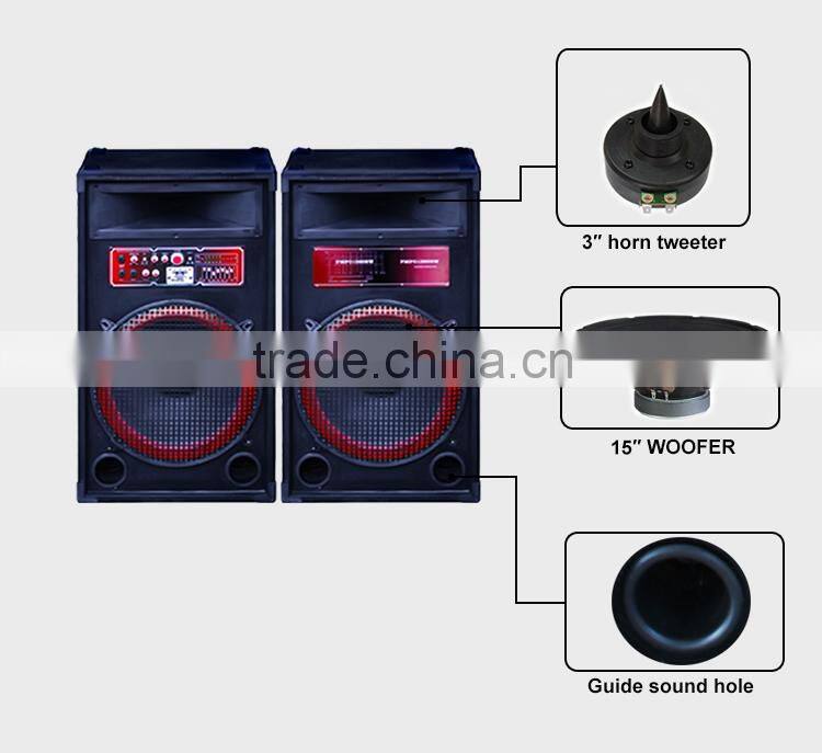 150W Power Woofer Speaker High Quality Sound System 15inch Stereo Speaker HIFI Speaker