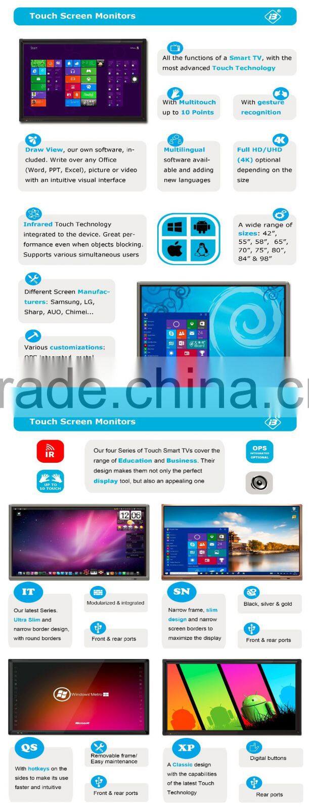75 inches LED TV Touch Monitor