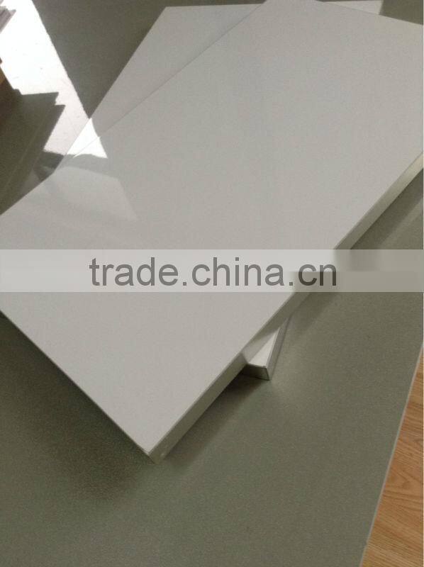 White color 1mm high gloss Acrylic sheet laminated MDF veneer
