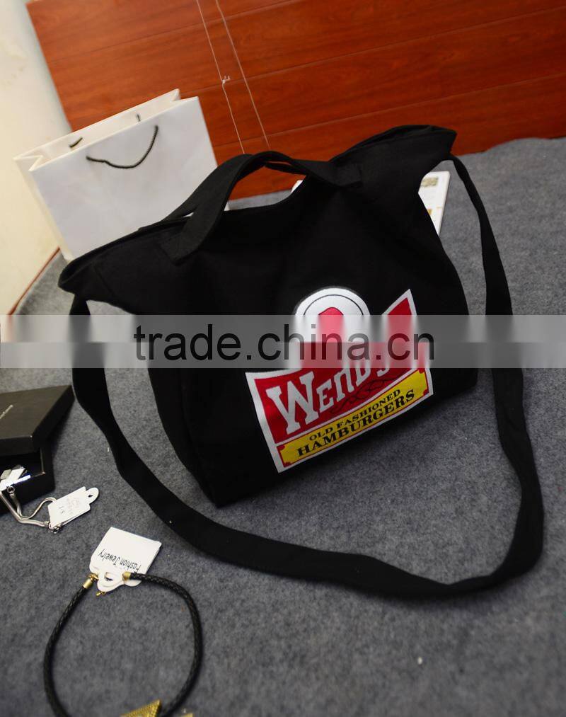 casual little fresh canvas tote shoulder bag