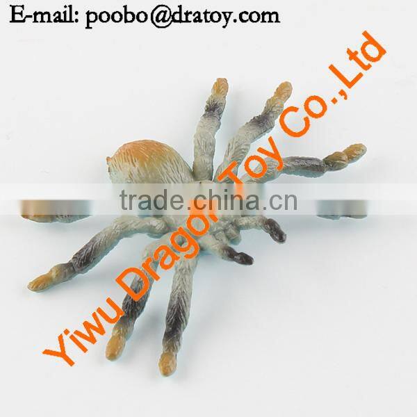 Hard toy plastic figurine spider statues