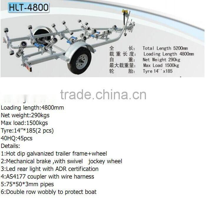 Boat trailer iso 9001 heavy duty galvanized haylite-5800