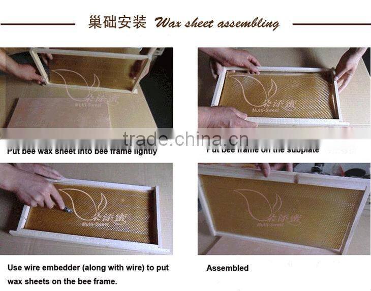 100% natural beeswax foundation sheet